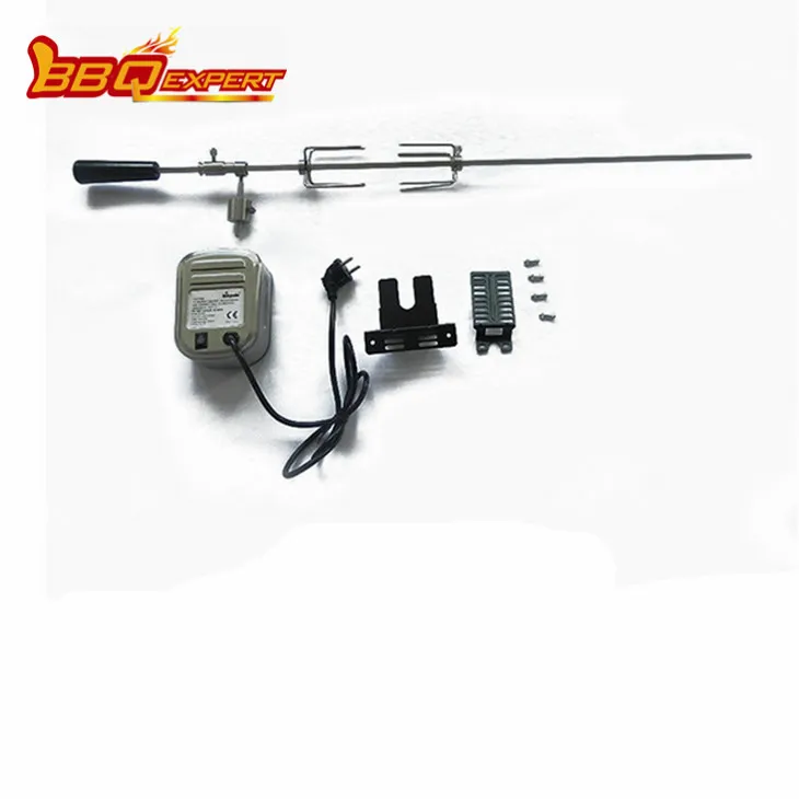 Universāls nerūsējošā tērauda Rotisserie komplekts bārbekjū